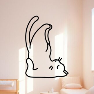 sticker autocollant Animaux chat zen yoga 4 NQGKY
