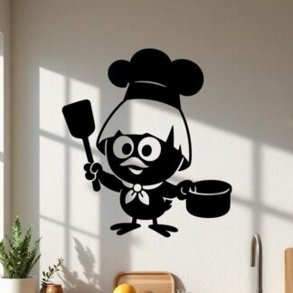 Sticker autocollant Calimero cuisinier décoration decostickerstore - YAYYRU