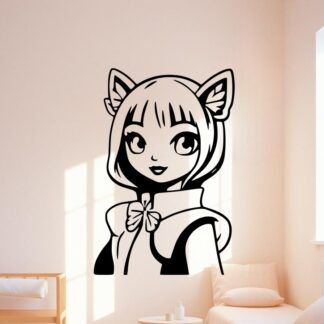 sticker autocollant chat papillon animaux 2 OKTIL