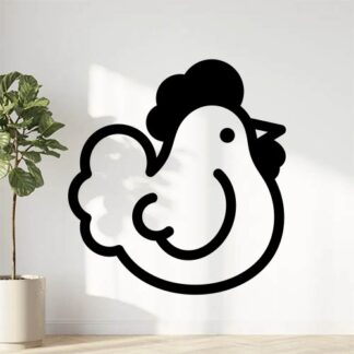 sticker autocollant animaux oiseau poule 4 OLCRP
