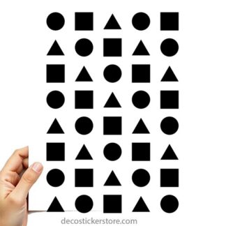 40 gommettes adhésives formes géométriques OLUZD