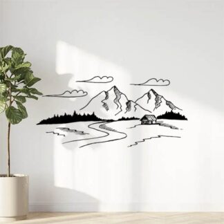 Sticker Autocollant paysage offroad camping car montagne 4x4  ORM18741