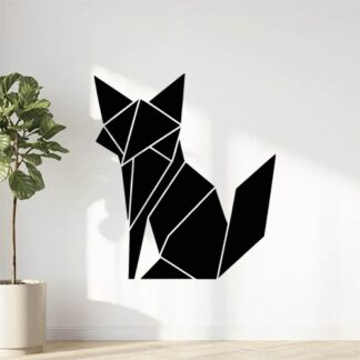 Sticker autocollant Renard origami décoration decostickerstore - OWGA2N
