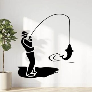 Sticker Autocollant à la ligne pêche P87292