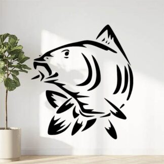 Sticker Autocollant Carpe pêche P87300