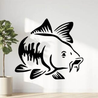 Sticker Autocollant Carpe pêche P87301