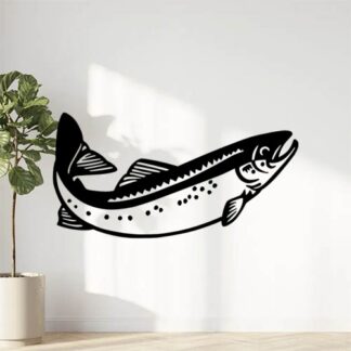 Sticker Autocollant Truite pêche P87315