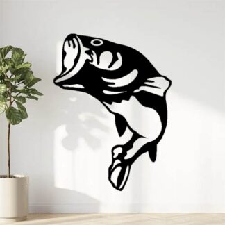 Sticker Autocollant Black Bass pêche P87322