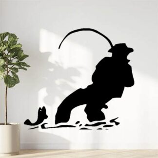 Sticker Autocollant Pêcheur pêche P87327