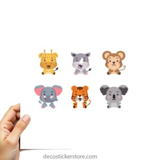 gommettes animaux jungle lion  planche 10x15cm   PGO157856