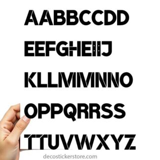 40 gommettes adhésives lettrage PHEBM