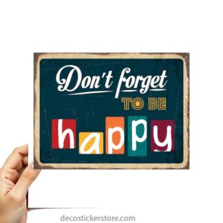 Sticker Autocollant plaque sentiment imprime 18x24cm  PL31