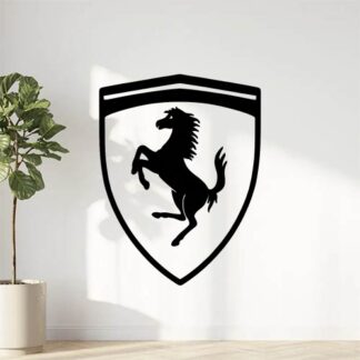 Sticker autocollant Ferrari logo décoration decostickerstore - PLUGMS