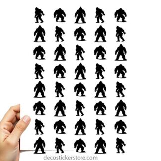 40 gommettes adhésives yéti  PO0G6