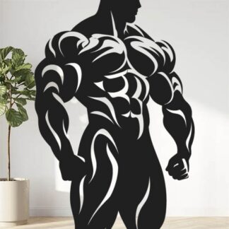sticker autocollant musculation bodybuilder sport 2 PTI7E