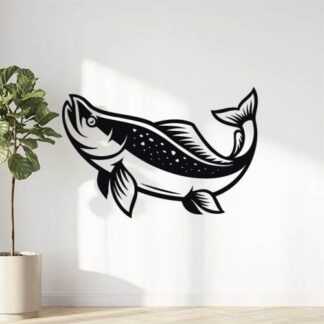 Sticker Autocollant Poisson saumon pêche Q87294