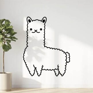 sticker autocollant animaux lama alpaga 8 QDLV7