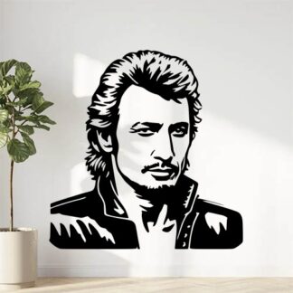 sticker autocollant célébrité Johnny-Hallyday 2 QJHBL