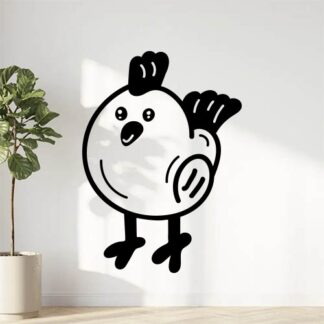 sticker autocollant Poule poulet poussin animaux 1 QLENE