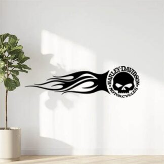 Sticker Autocollant   Harley Davidson Flammes Réservoir Droite moto R87378