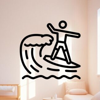 sticker autocollant surf plage mer 2 RE5LB