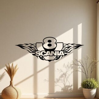 Sticker Autocollant  Scania V8 Tribal camion S87294