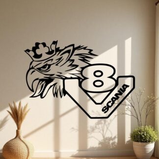 Sticker Autocollant  Scania Griffon V8 camion S87295