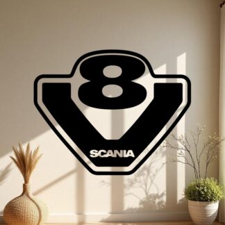 Sticker Autocollant  Scania V8 camion S87303