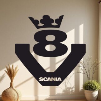 Sticker Autocollant  Scania V8 King camion S87304