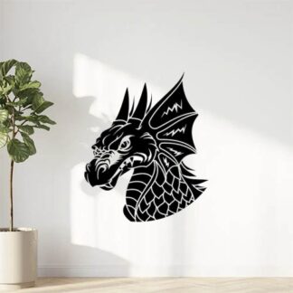 Sticker Autocollant dragon silhouette animaux SAE18731