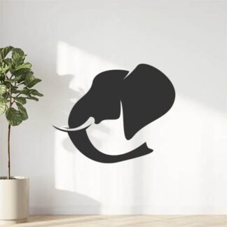 Sticker Autocollant elephant silhouette animaux SAE18732