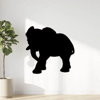Sticker Autocollant elephant silhouette animaux SAE18739