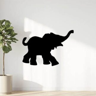 Sticker Autocollant elephant silhouette animaux SAE18741