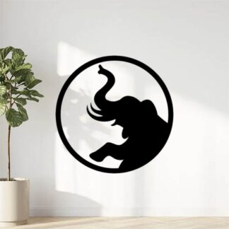 Sticker Autocollant elephant silhouette animaux SAE18742