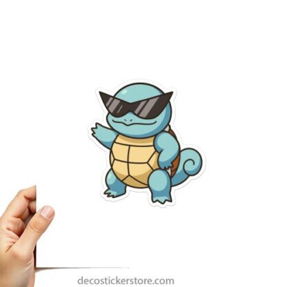Autocollant pokémon carapuce lunettes de soleil décoration decostickerstore - SAOAH9