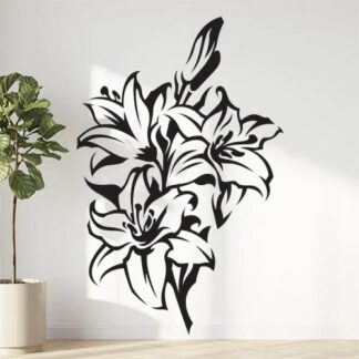 Sticker Autocollant lys fleur SBE18729