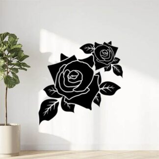Sticker Autocollant roses fleur SBE18730