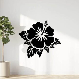 Sticker Autocollant hibiscus fleur SBE18732