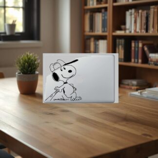 Sticker MacBook SNOOPY BASEBALL