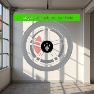 Stickers autocollants de centre de roue personnalisable
