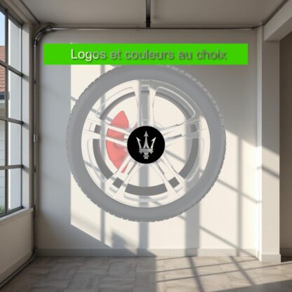 Stickers autocollants de centre de roue personnalisable