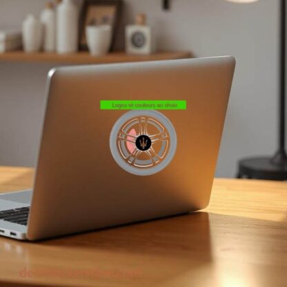 Stickers autocollants de centre de roue personnalisable