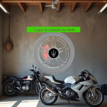 Stickers autocollants de centre de roue personnalisable