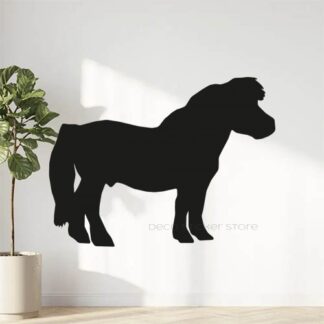 Sticker autocollant poney