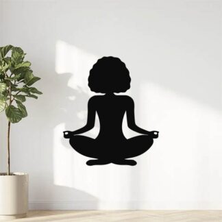 Sticker autocollant yoga posture
