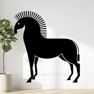 Sticker autocollant zèbre