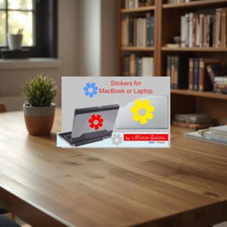 Sticker MacBook Laptop Fleur hippie
