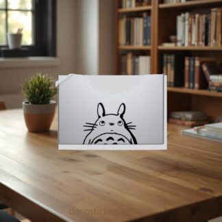 Sticker MacBook Totoro yeux levés