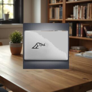 STICKER MACBOOK Pushing Man