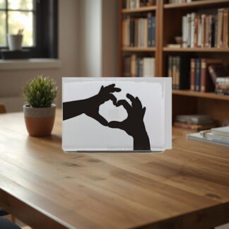 Sticker autocollant MacBook Mains Love